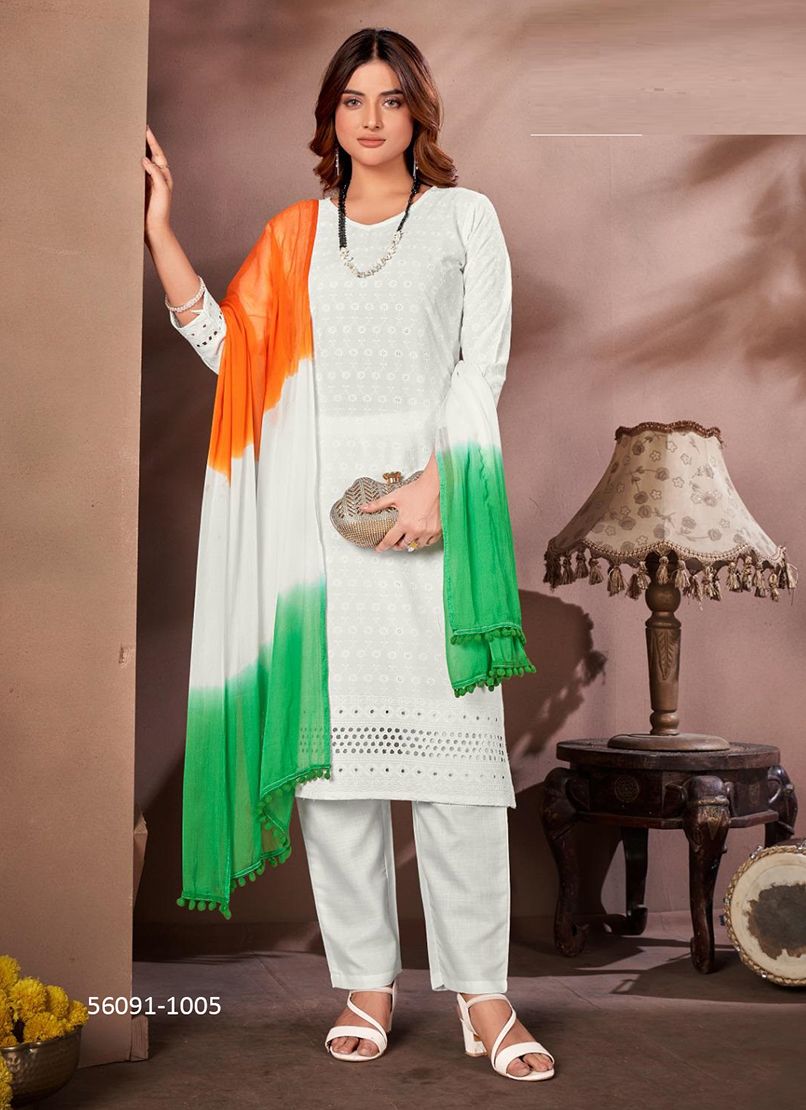 TIRANGA 2 - CATALOG # 56091 (SET OF 8 READYMADE SUITS)