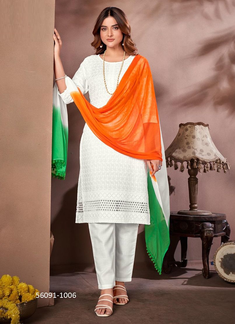 TIRANGA 2 - CATALOG # 56091 (SET OF 8 READYMADE SUITS)