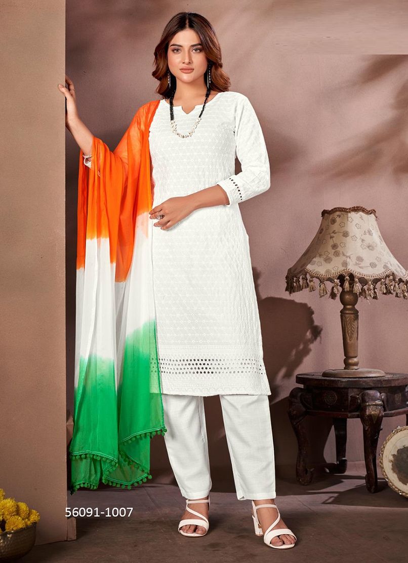 TIRANGA 2 - CATALOG # 56091 (SET OF 8 READYMADE SUITS)