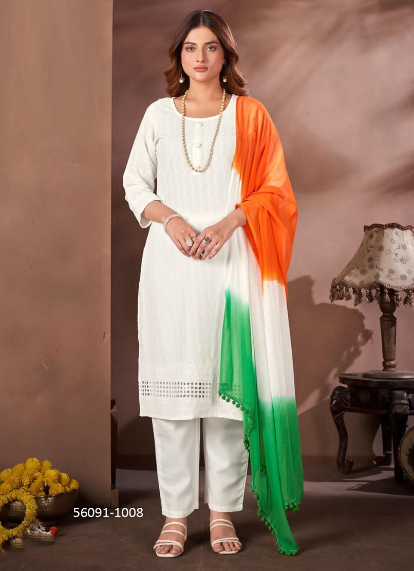TIRANGA 2 - CATALOG # 56091 (SET OF 8 READYMADE SUITS)