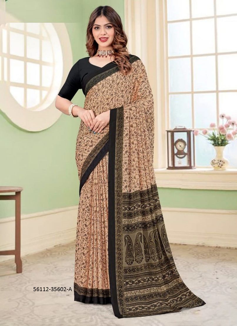 STAR CHIFFON 166 - CATALOG # 56112 (SET OF 6 SAREES) STAR CHIFFON 166 - CATALOG # 56112 (SET OF 6 SAREES)