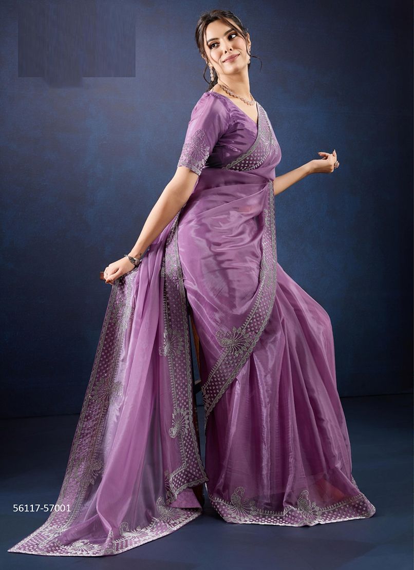 LUXURITA - CATALOG # 56117 (SET OF 6 SAREES) LUXURITA - CATALOG # 56117 (SET OF 6 SAREES)