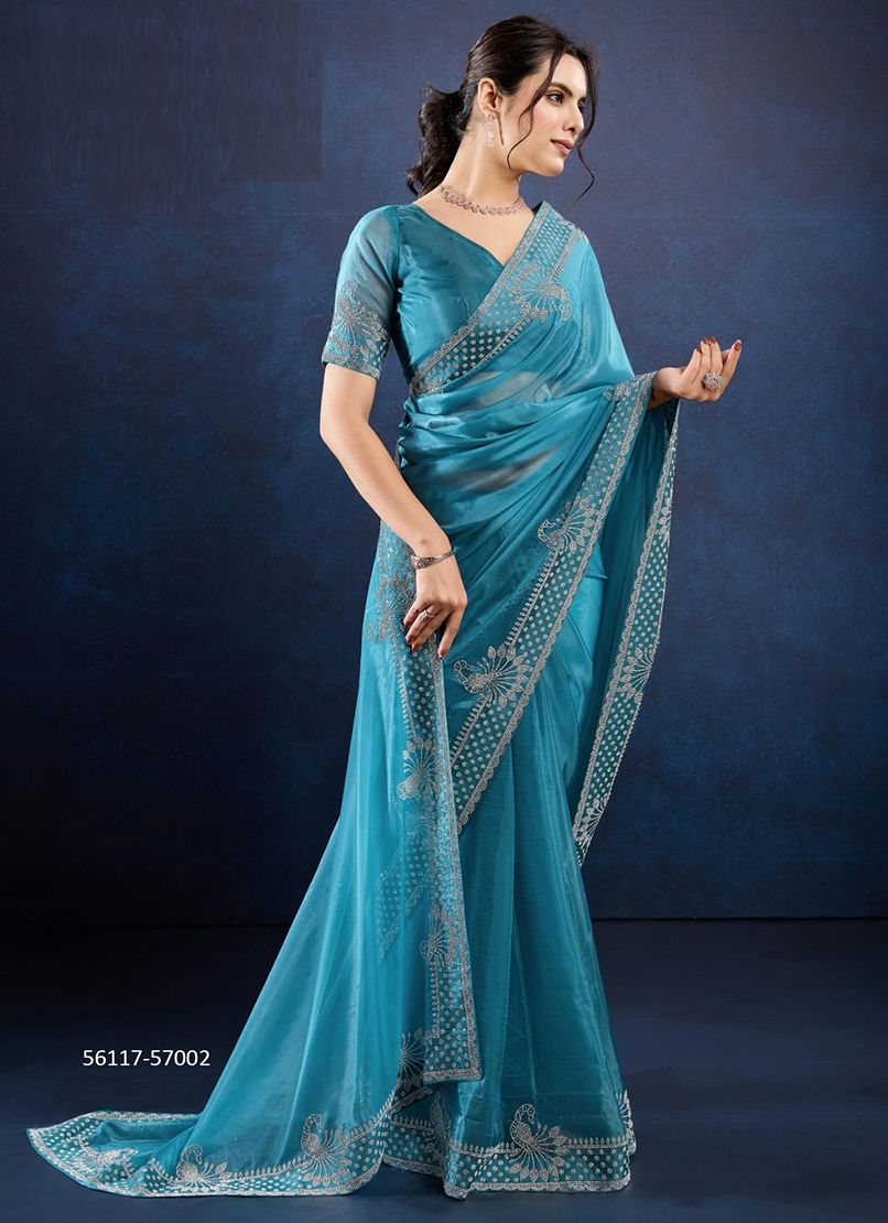 LUXURITA - CATALOG # 56117 (SET OF 6 SAREES) LUXURITA - CATALOG # 56117 (SET OF 6 SAREES)
