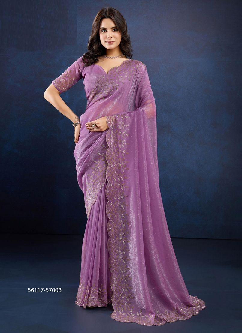 LUXURITA - CATALOG # 56117 (SET OF 6 SAREES) LUXURITA - CATALOG # 56117 (SET OF 6 SAREES)