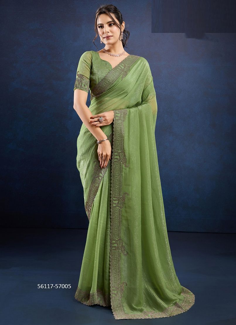 LUXURITA - CATALOG # 56117 (SET OF 6 SAREES) LUXURITA - CATALOG # 56117 (SET OF 6 SAREES)