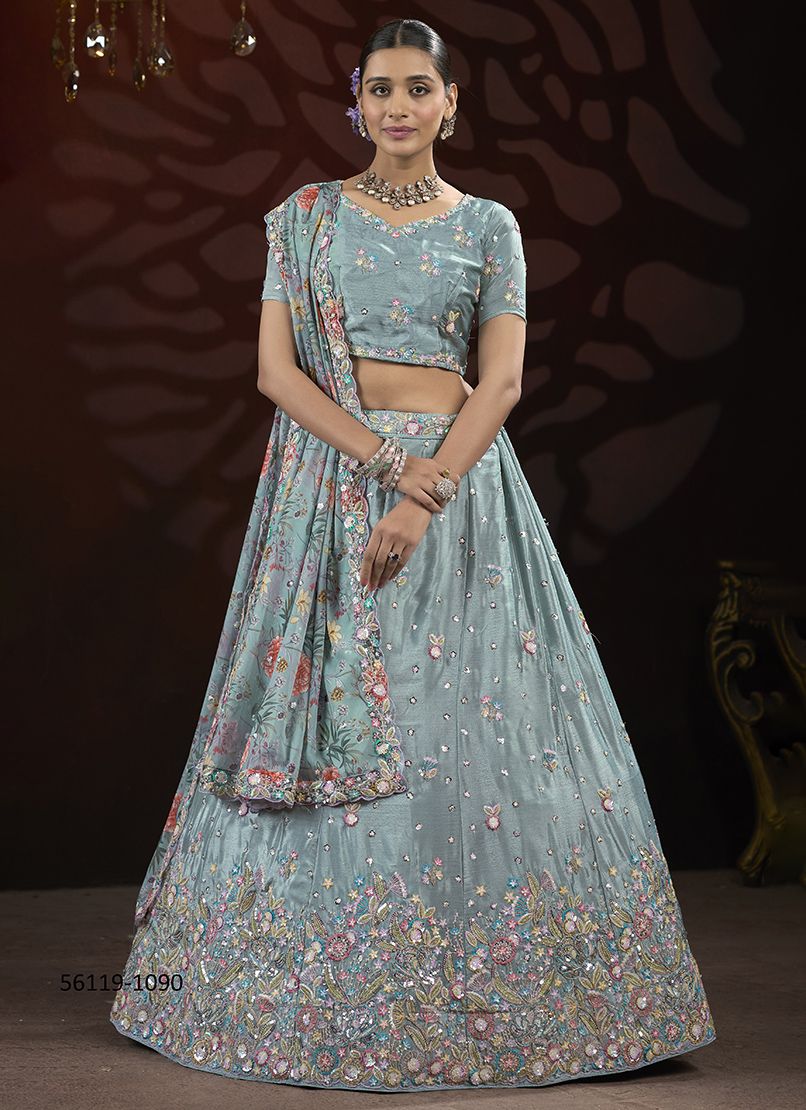 SAWARIYA 1 - CATALOG # 56119 (SET OF 6 LEHENGAS (SEMI-STITCHED)) SAWARIYA 1 - CATALOG # 56119 (SET OF 6 LEHENGAS (SEMI-STITCHED))