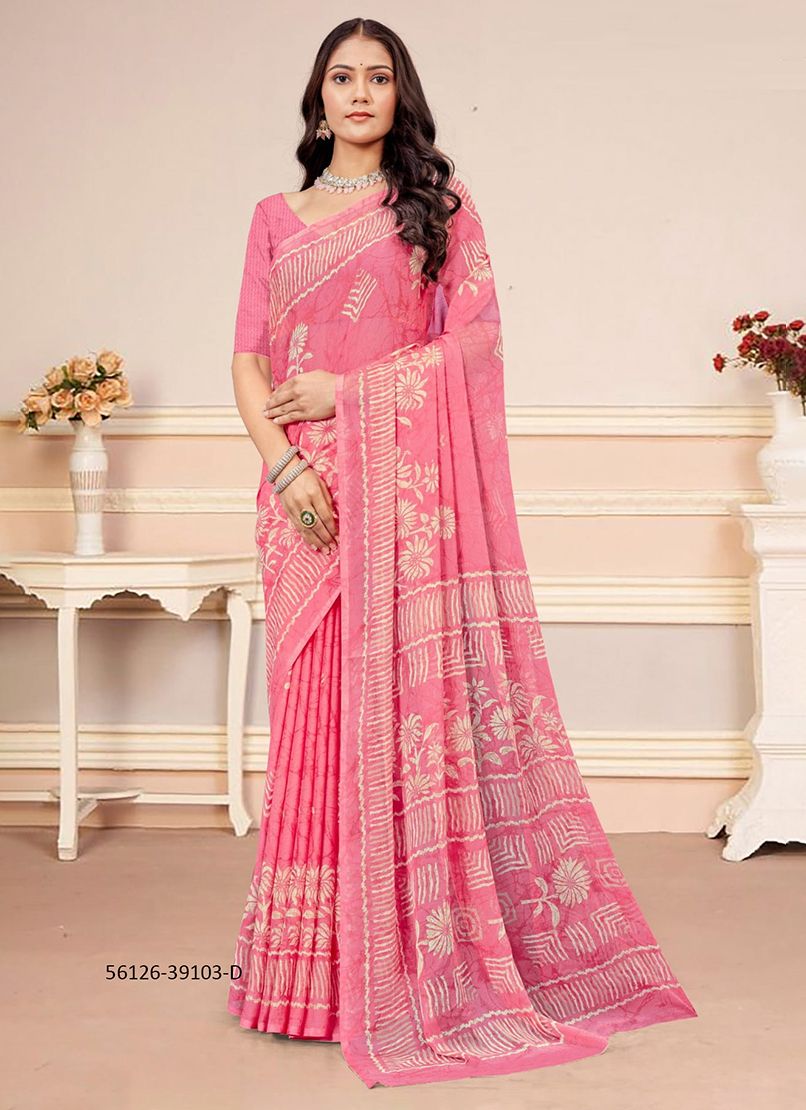 STAR CHIFFON 182 - CATALOG # 56126 (SET OF 12 SAREES)