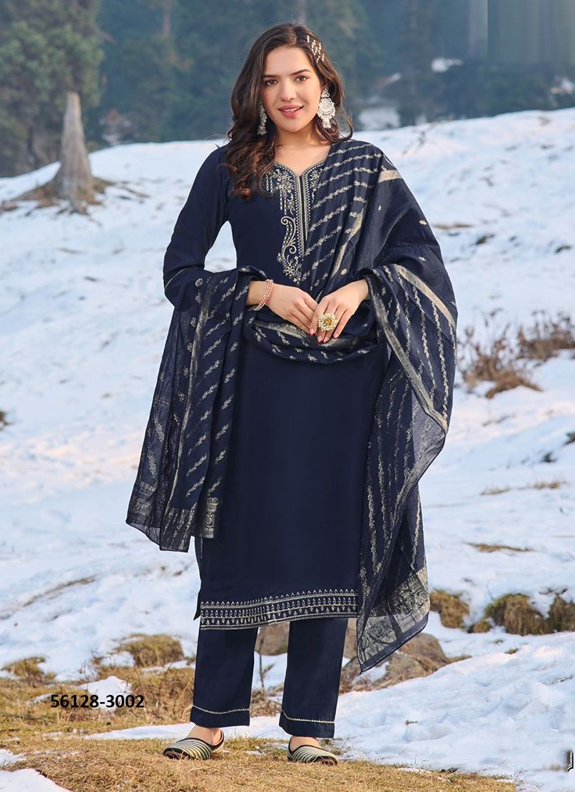 JHANVI 3 - CATALOG # 56128 (SET OF 6 READYMADE SUITS)