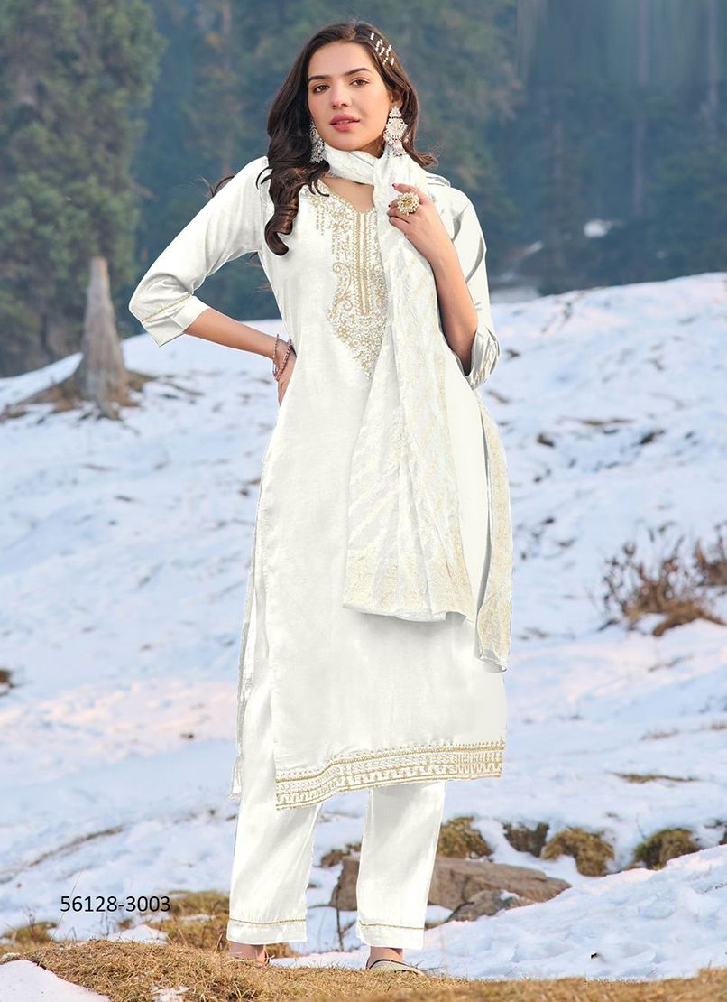 JHANVI 3 - CATALOG # 56128 (SET OF 6 READYMADE SUITS)