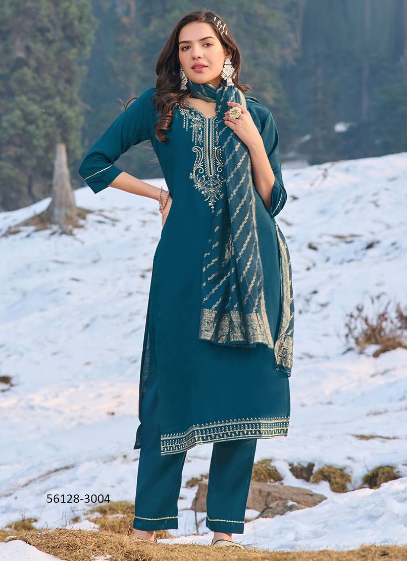 JHANVI 3 - CATALOG # 56128 (SET OF 6 READYMADE SUITS)
