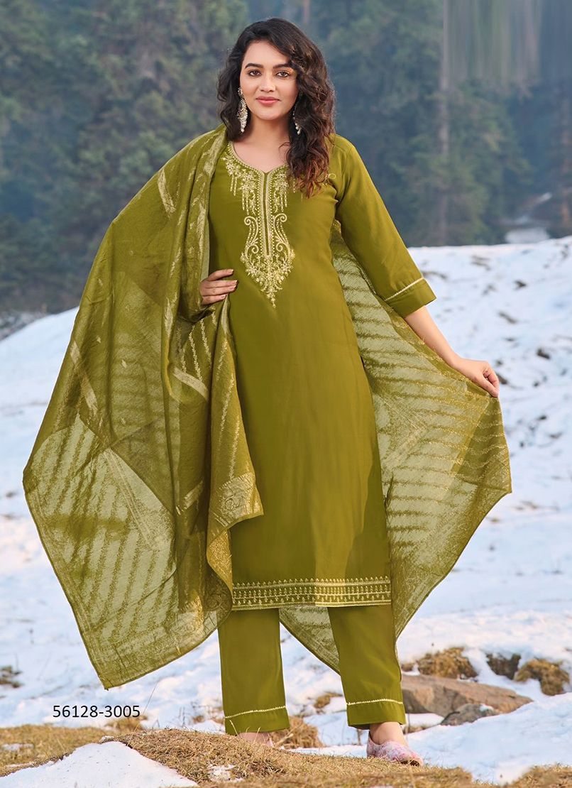 JHANVI 3 - CATALOG # 56128 (SET OF 6 READYMADE SUITS)