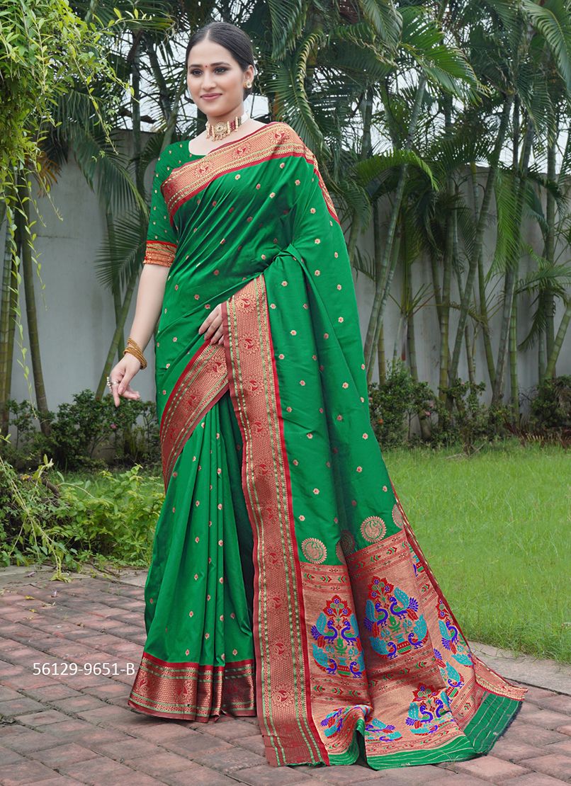 PUSHPA PAITHANI - CATALOG # 56129 (SET OF 9 SAREES) PUSHPA PAITHANI - CATALOG # 56129 (SET OF 9 SAREES)