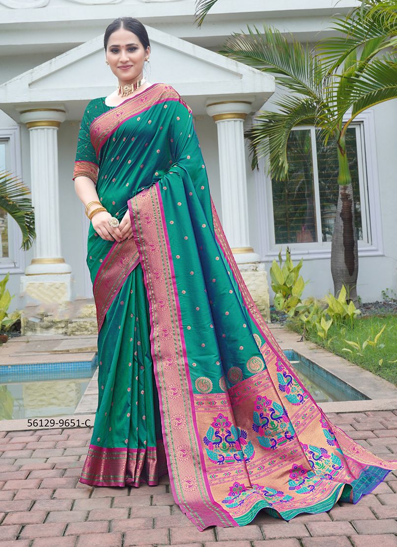 PUSHPA PAITHANI - CATALOG # 56129 (SET OF 9 SAREES) PUSHPA PAITHANI - CATALOG # 56129 (SET OF 9 SAREES)