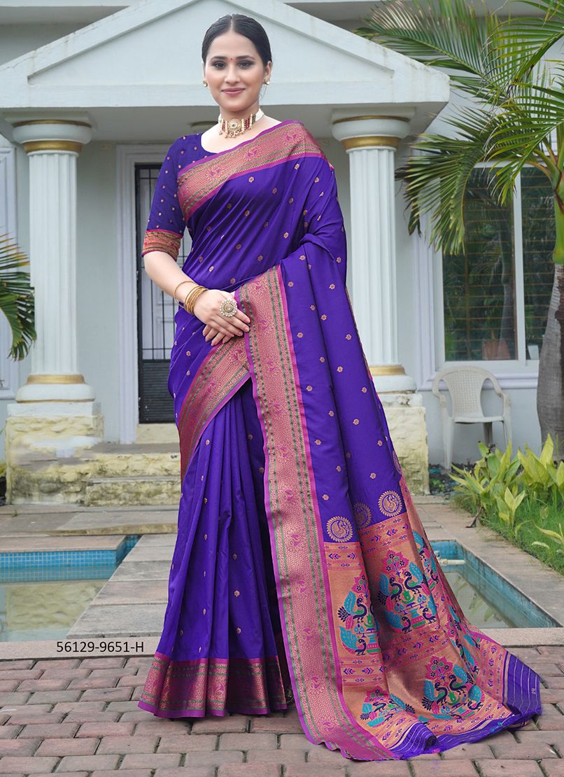PUSHPA PAITHANI - CATALOG # 56129 (SET OF 9 SAREES) PUSHPA PAITHANI - CATALOG # 56129 (SET OF 9 SAREES)