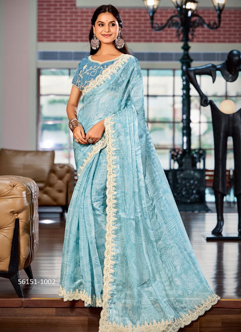 JUERY - CATALOG # 56151 (SET OF 5 SAREES)