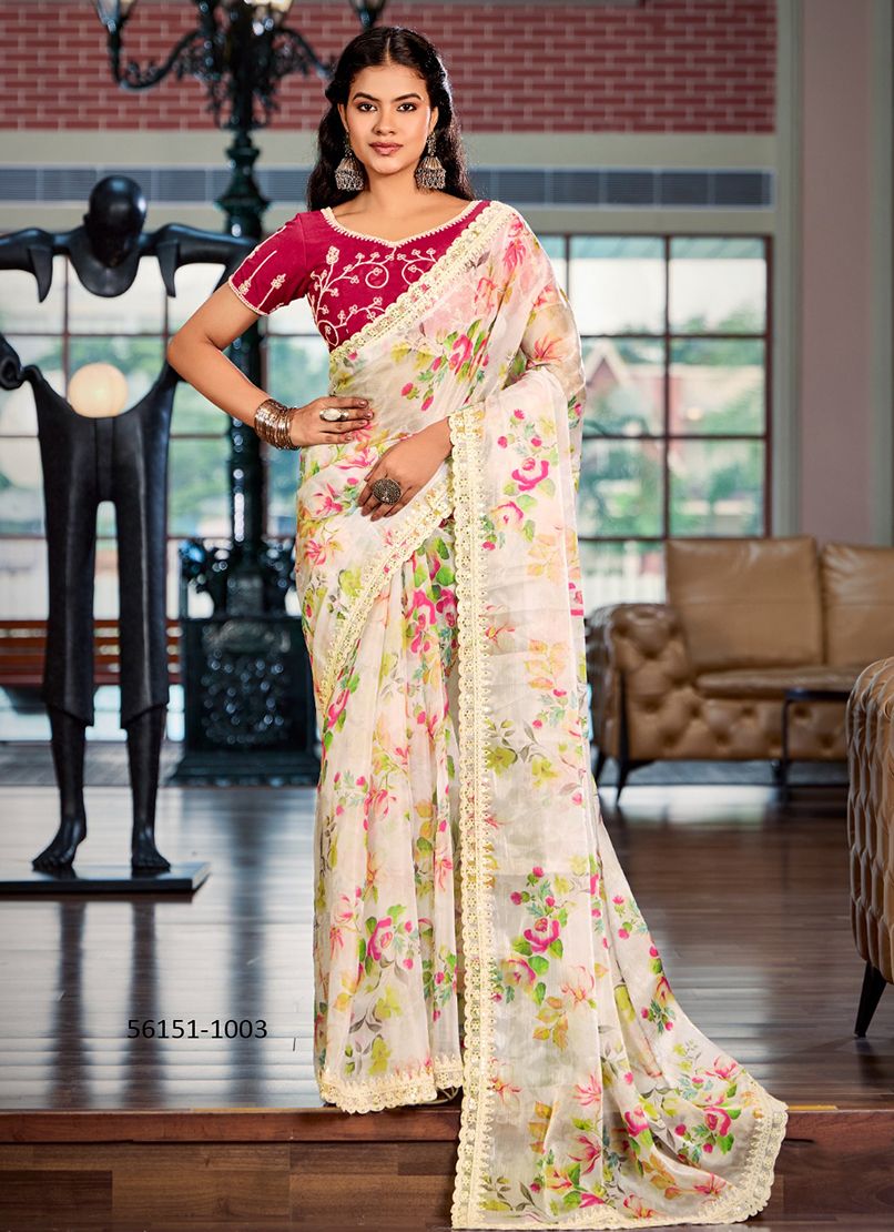 JUERY - CATALOG # 56151 (SET OF 5 SAREES)