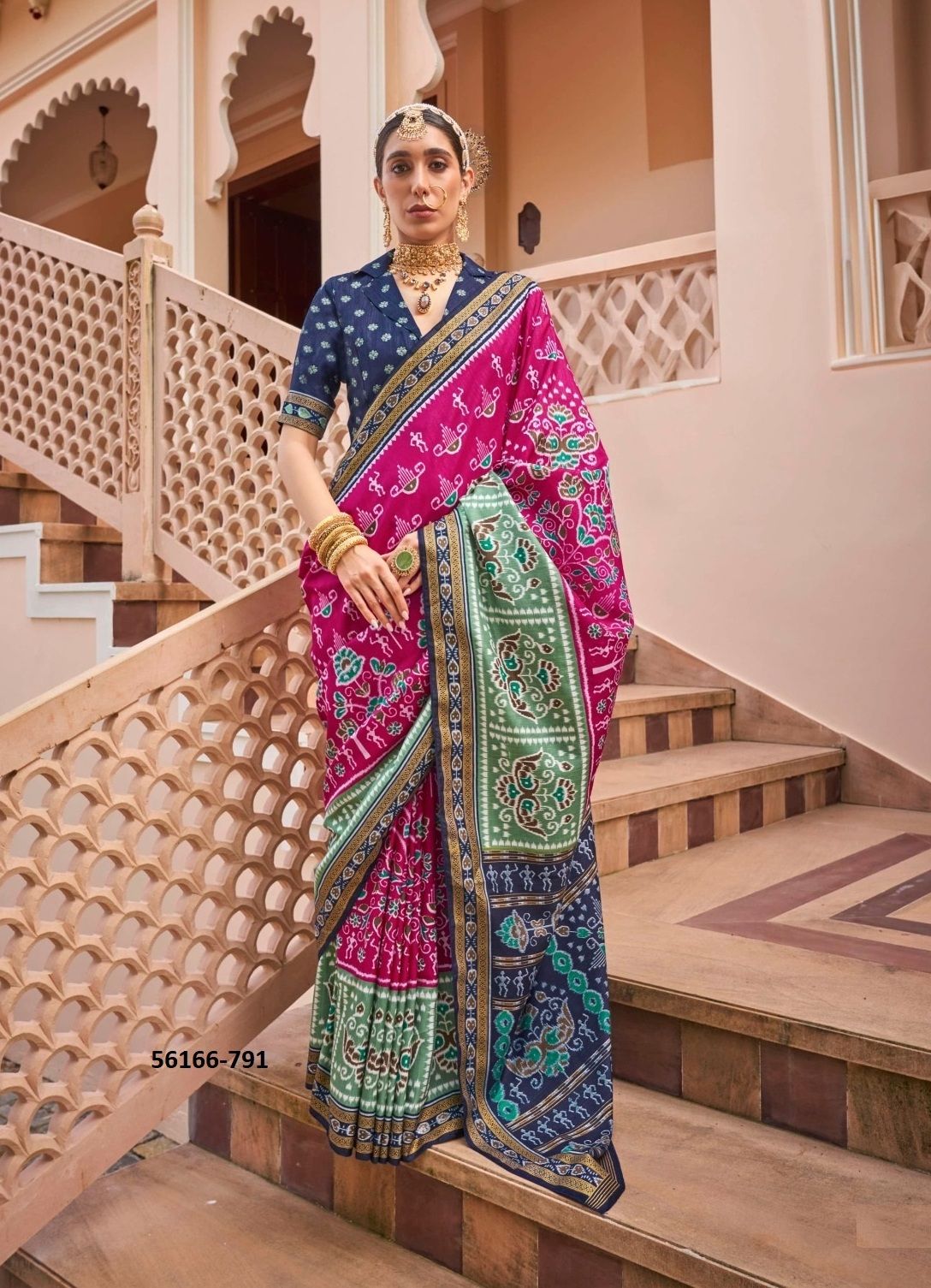 VARMALA - CATALOG # 56166 (SET OF 6 SAREES) VARMALA - CATALOG # 56166 (SET OF 6 SAREES)