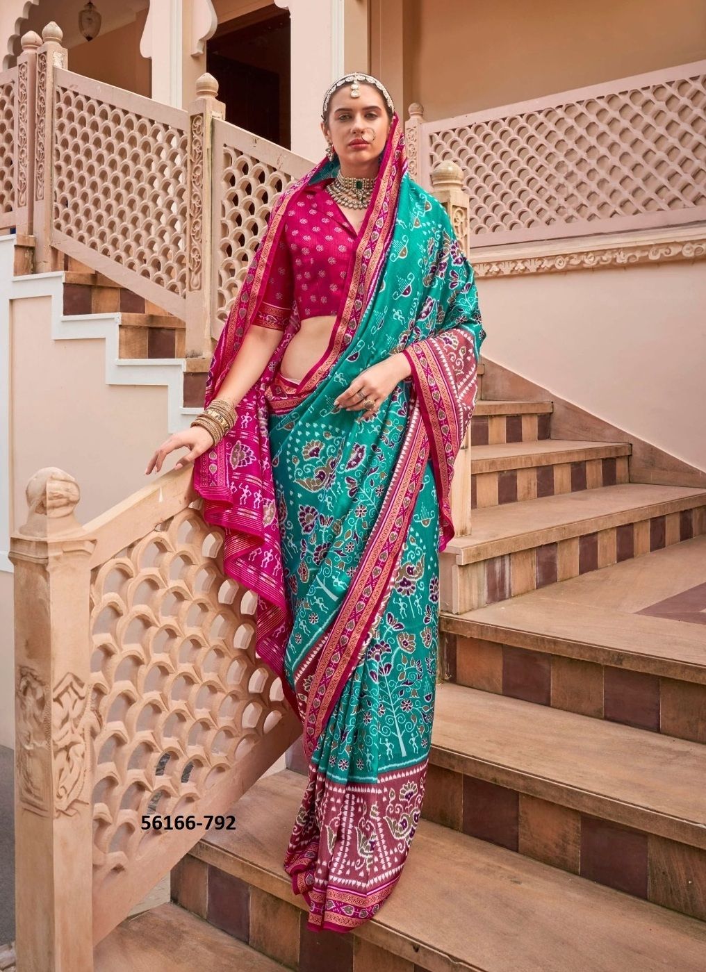VARMALA - CATALOG # 56166 (SET OF 6 SAREES) VARMALA - CATALOG # 56166 (SET OF 6 SAREES)