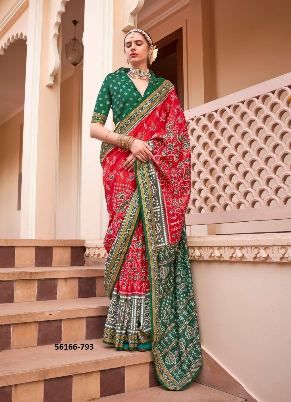 VARMALA - CATALOG # 56166 (SET OF 6 SAREES) VARMALA - CATALOG # 56166 (SET OF 6 SAREES)