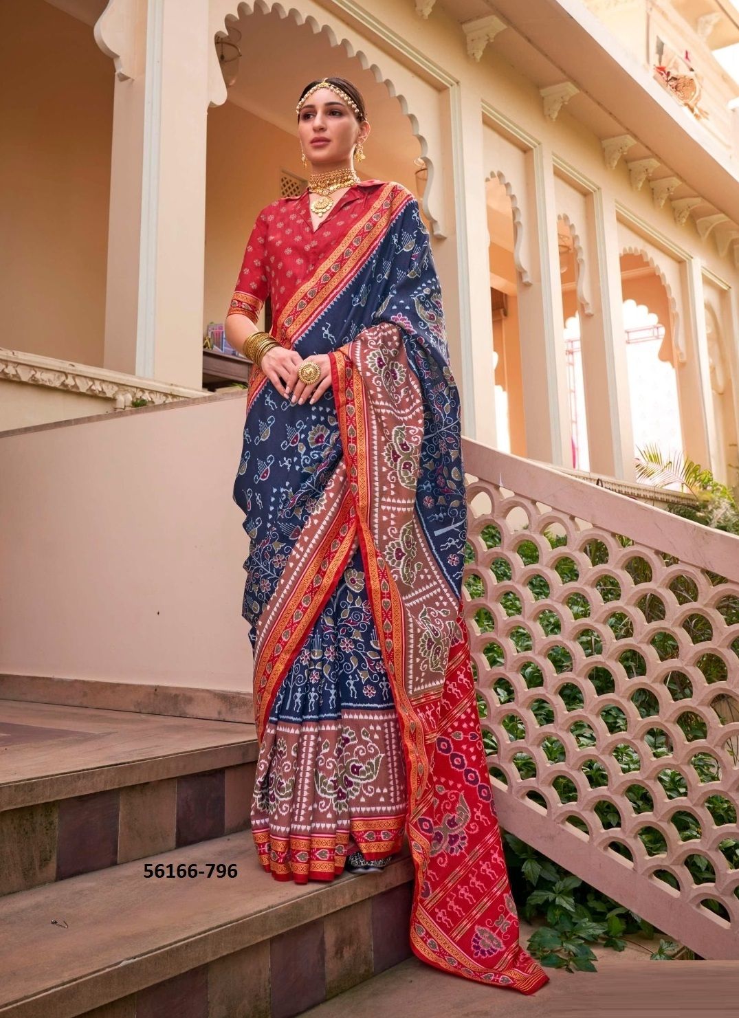 VARMALA - CATALOG # 56166 (SET OF 6 SAREES) VARMALA - CATALOG # 56166 (SET OF 6 SAREES)