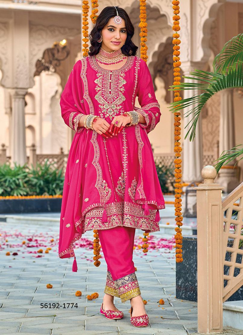 GAZAL - CATALOG # 56192 (SET OF 3 READYMADE SUITS) GAZAL - CATALOG # 56192 (SET OF 3 READYMADE SUITS)