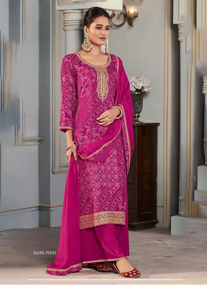 STUTI - CATALOG # 56195 (SET OF 4 SEMI-STITCHED SUITS) STUTI - CATALOG # 56195 (SET OF 4 SEMI-STITCHED SUITS)