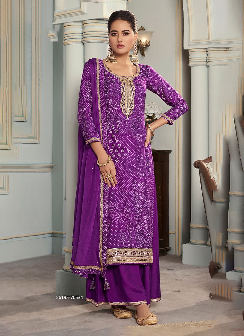STUTI - CATALOG # 56195 (SET OF 4 SEMI-STITCHED SUITS) STUTI - CATALOG # 56195 (SET OF 4 SEMI-STITCHED SUITS)