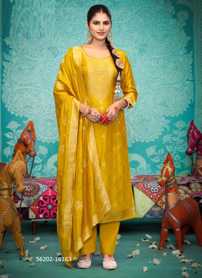 GAZAB - CATALOG # 56202 (SET OF 6 SEMI-STITCHED SUITS)
