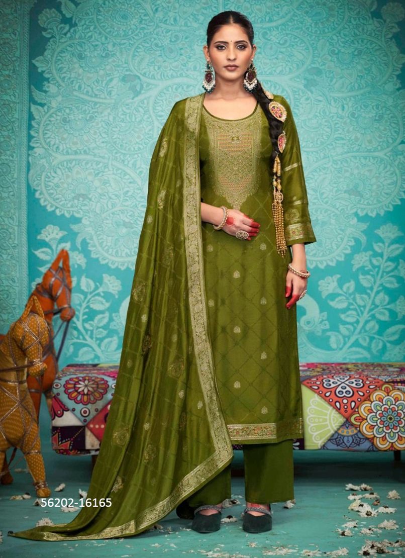 GAZAB - CATALOG # 56202 (SET OF 6 SEMI-STITCHED SUITS)
