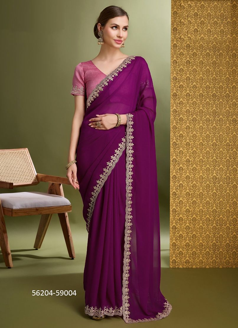 SAMARA - CATALOG # 56204 (SET OF 4 SAREES)