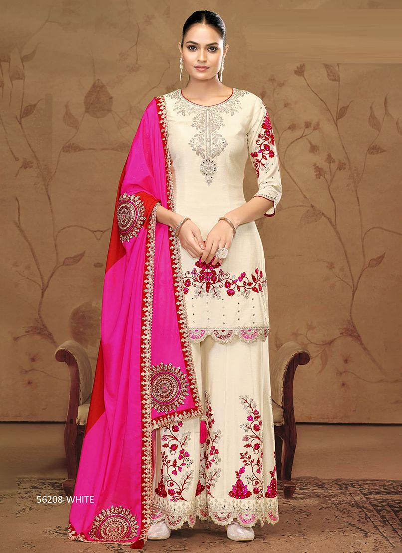 HAZARI PHOOL - CATALOG # 56208 (SET OF 2 READYMADE SUITS)