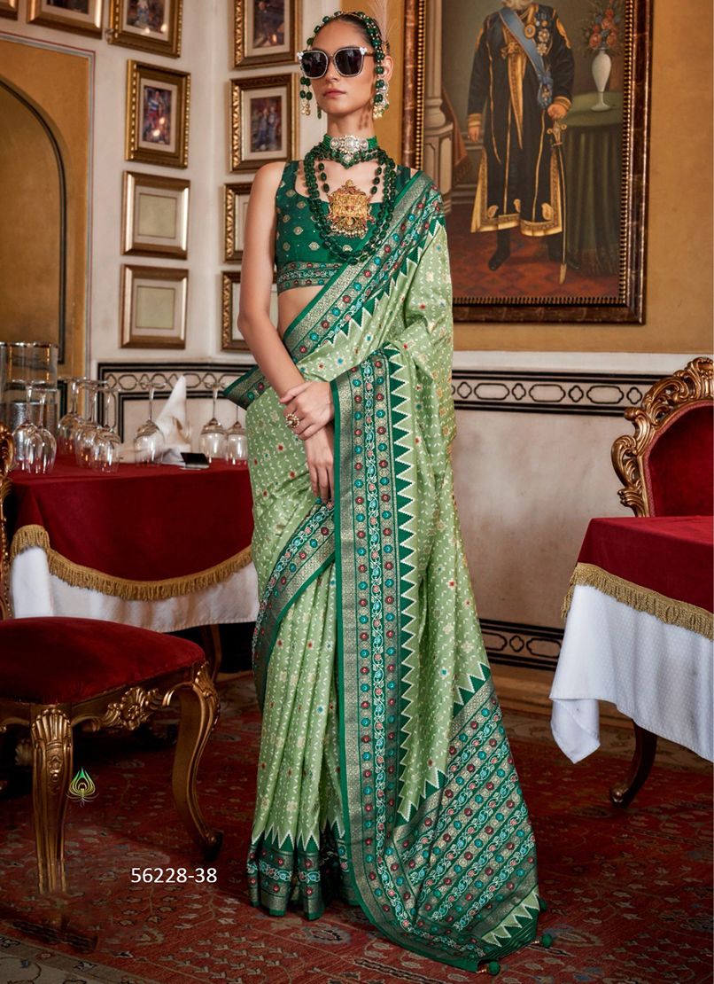 PUJA PATOLA - CATALOG # 56228 (SET OF 6 SAREES) PUJA PATOLA - CATALOG # 56228 (SET OF 6 SAREES)