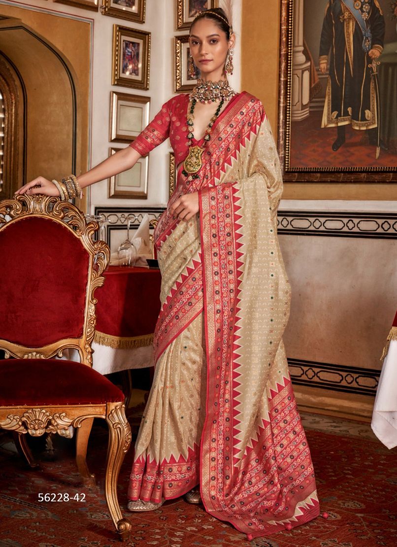 PUJA PATOLA - CATALOG # 56228 (SET OF 6 SAREES) PUJA PATOLA - CATALOG # 56228 (SET OF 6 SAREES)