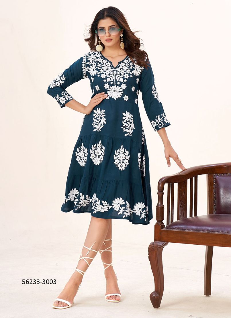 KIARA 3 - CATALOG # 56233 (SET OF 4 READYMADE KURTIS)