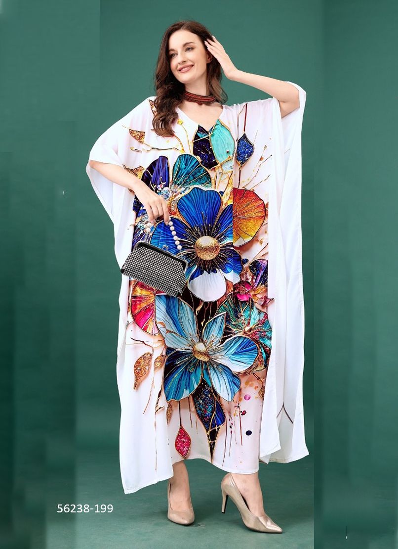 SILK KAFTAN 13 - CATALOG # 56238 (SET OF 8 KAFTANS)