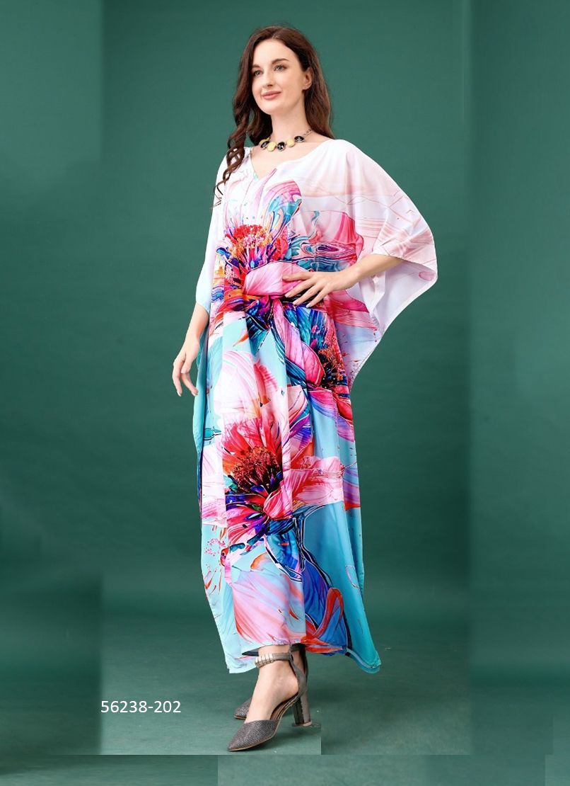 SILK KAFTAN 13 - CATALOG # 56238 (SET OF 8 KAFTANS)