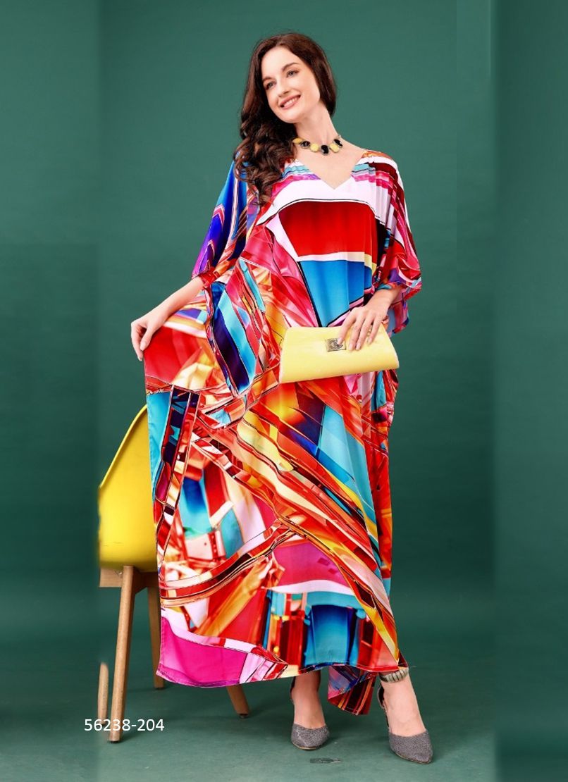 SILK KAFTAN 13 - CATALOG # 56238 (SET OF 8 KAFTANS)