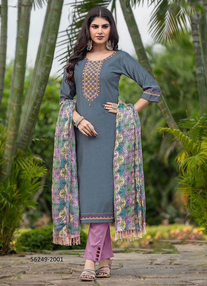ARADHANA - CATALOG # 56249 (SET OF 6 READYMADE SUITS) ARADHANA - CATALOG # 56249 (SET OF 6 READYMADE SUITS)