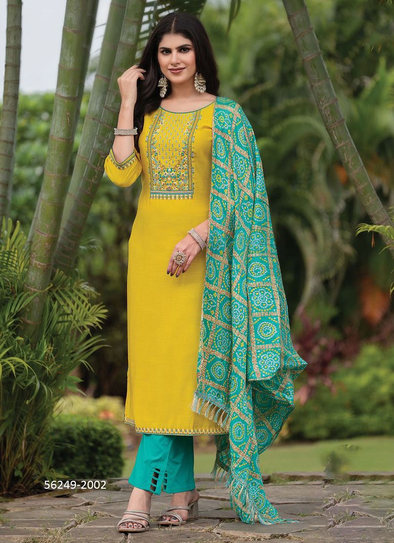 ARADHANA - CATALOG # 56249 (SET OF 6 READYMADE SUITS) ARADHANA - CATALOG # 56249 (SET OF 6 READYMADE SUITS)