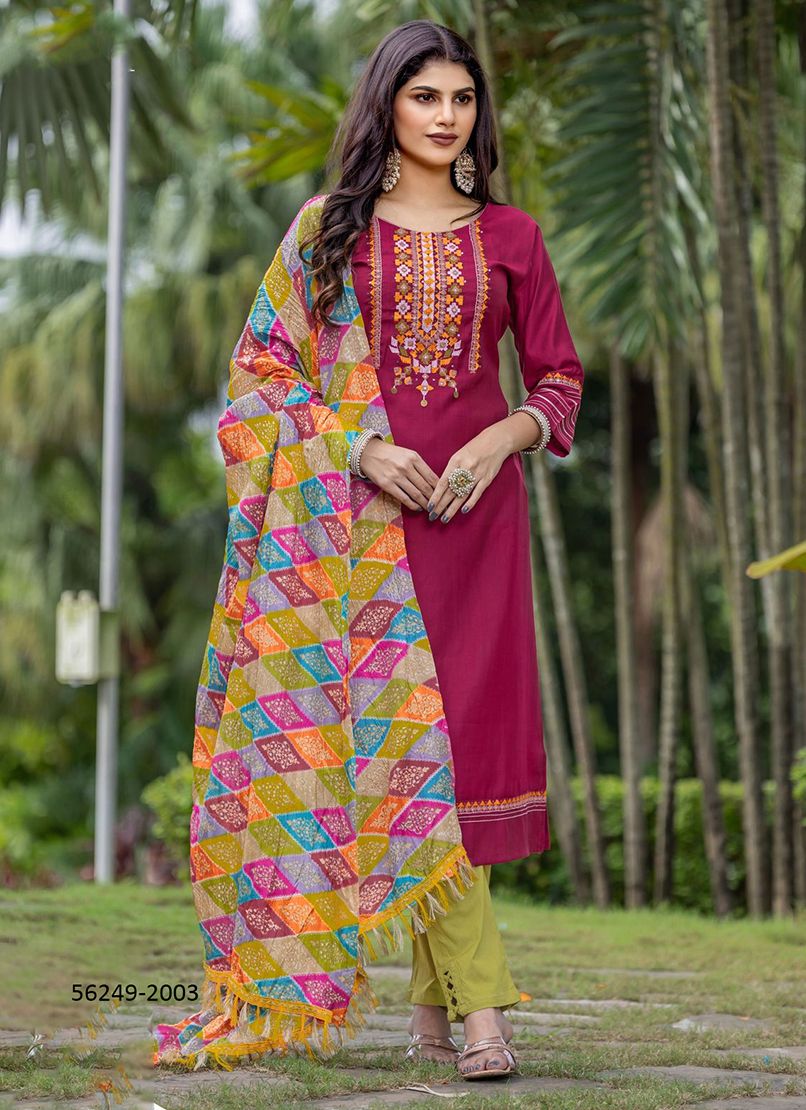 ARADHANA - CATALOG # 56249 (SET OF 6 READYMADE SUITS) ARADHANA - CATALOG # 56249 (SET OF 6 READYMADE SUITS)