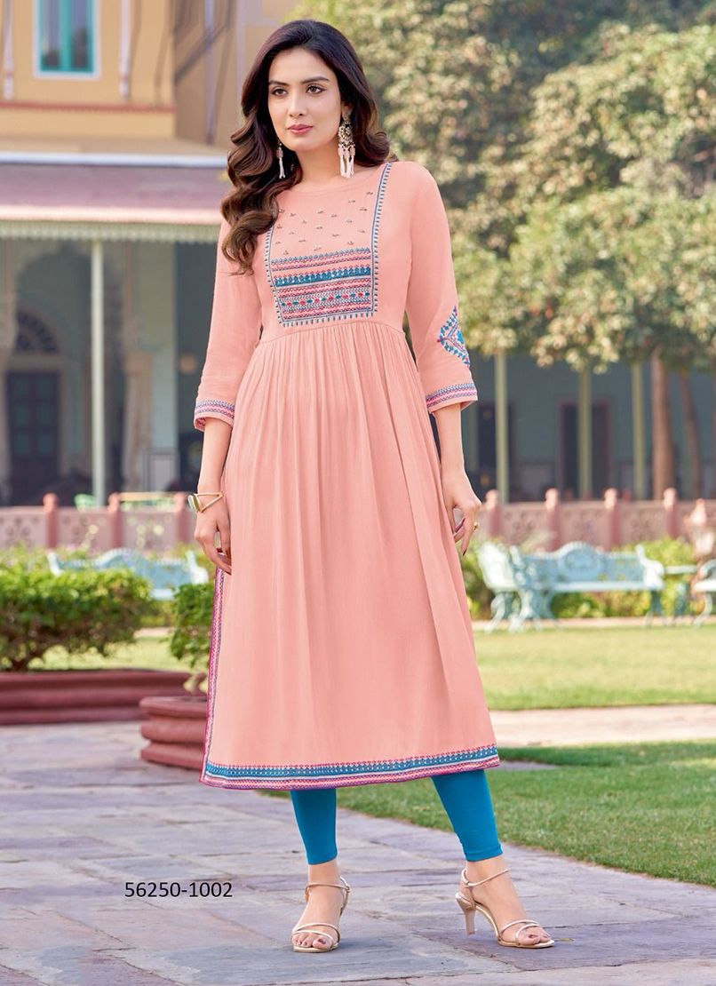 RAAGA - CATALOG # 56250 (SET OF 4 READYMADE KURTIS) RAAGA - CATALOG # 56250 (SET OF 4 READYMADE KURTIS)
