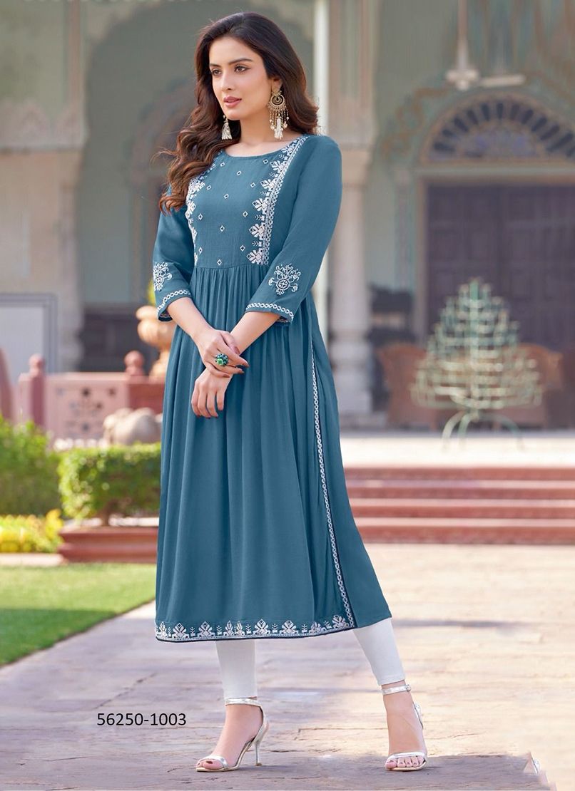 RAAGA - CATALOG # 56250 (SET OF 4 READYMADE KURTIS) RAAGA - CATALOG # 56250 (SET OF 4 READYMADE KURTIS)