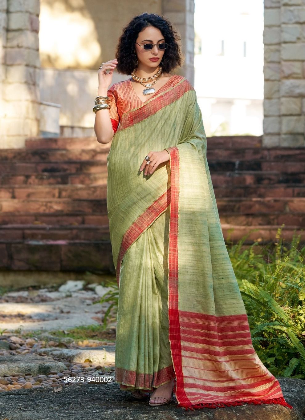 REDBULL - CATALOG # 56273 (SET OF 6 SAREES)