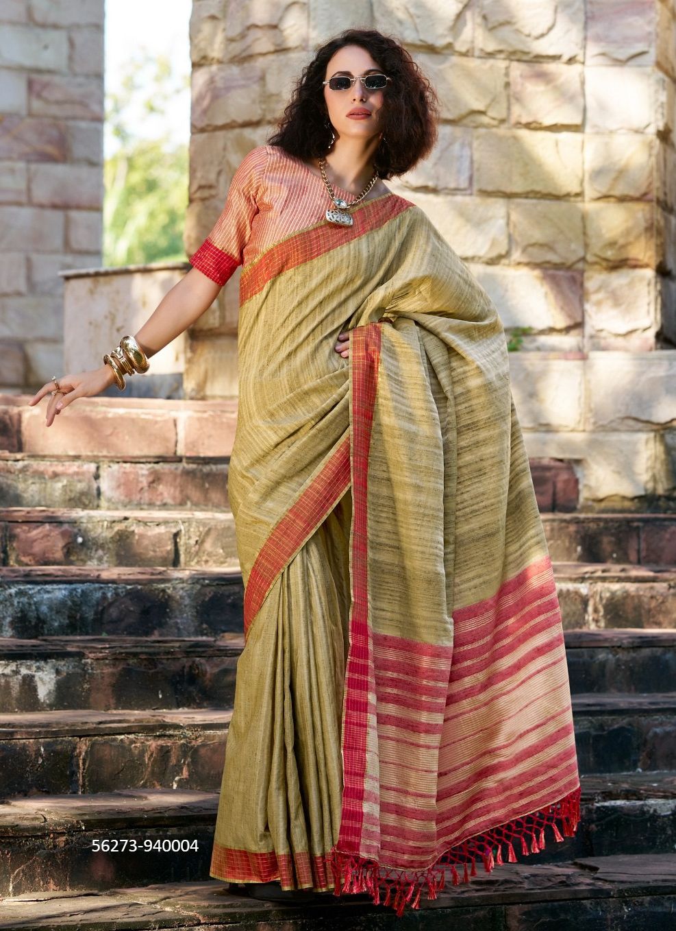 REDBULL - CATALOG # 56273 (SET OF 6 SAREES)