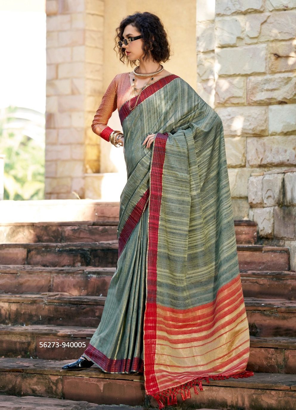 REDBULL - CATALOG # 56273 (SET OF 6 SAREES)