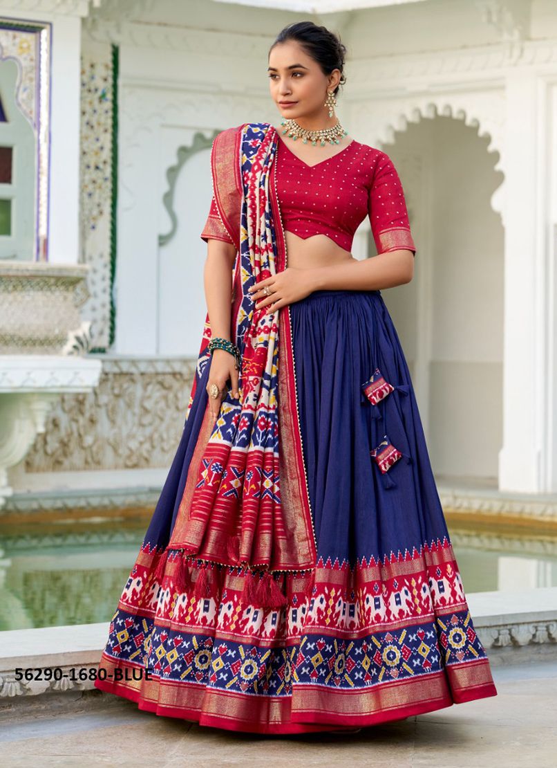 PREYASI - CATALOG # 56290 (SET OF 5 LEHENGAS (SEMI-STITCHED)) PREYASI - CATALOG # 56290 (SET OF 5 LEHENGAS (SEMI-STITCHED))