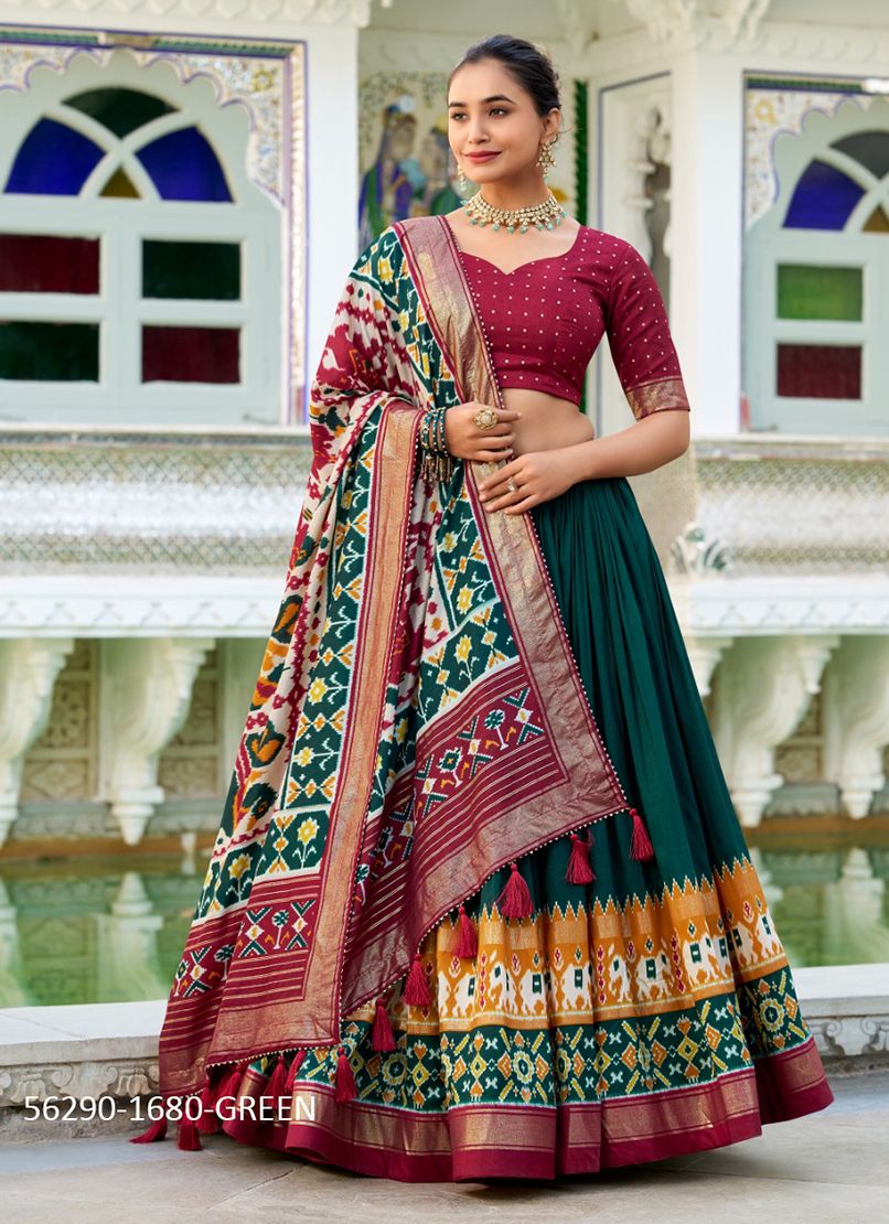 PREYASI - CATALOG # 56290 (SET OF 5 LEHENGAS (SEMI-STITCHED)) PREYASI - CATALOG # 56290 (SET OF 5 LEHENGAS (SEMI-STITCHED))