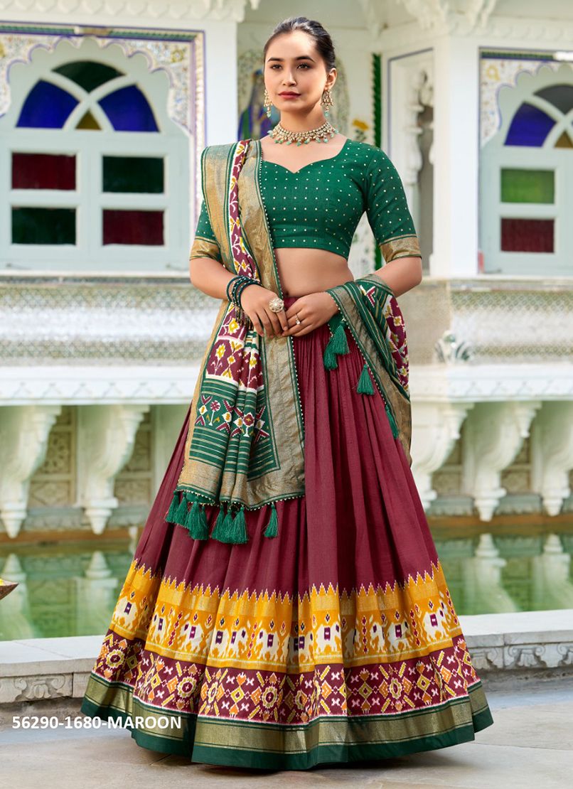 PREYASI - CATALOG # 56290 (SET OF 5 LEHENGAS (SEMI-STITCHED)) PREYASI - CATALOG # 56290 (SET OF 5 LEHENGAS (SEMI-STITCHED))
