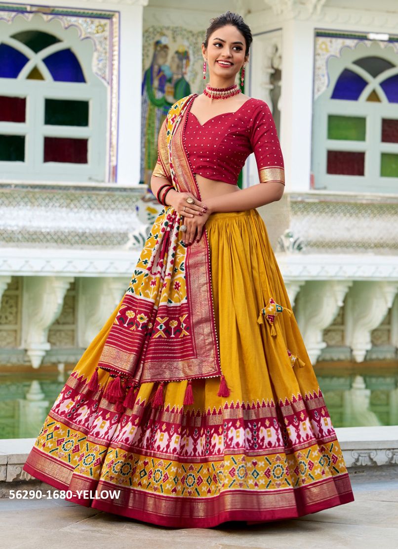 PREYASI - CATALOG # 56290 (SET OF 5 LEHENGAS (SEMI-STITCHED)) PREYASI - CATALOG # 56290 (SET OF 5 LEHENGAS (SEMI-STITCHED))