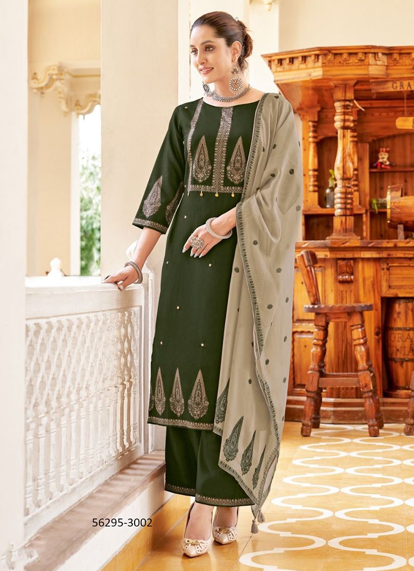 SWARAJ - CATALOG # 56295 (SET OF 6 READYMADE SUITS) SWARAJ - CATALOG # 56295 (SET OF 6 READYMADE SUITS)
